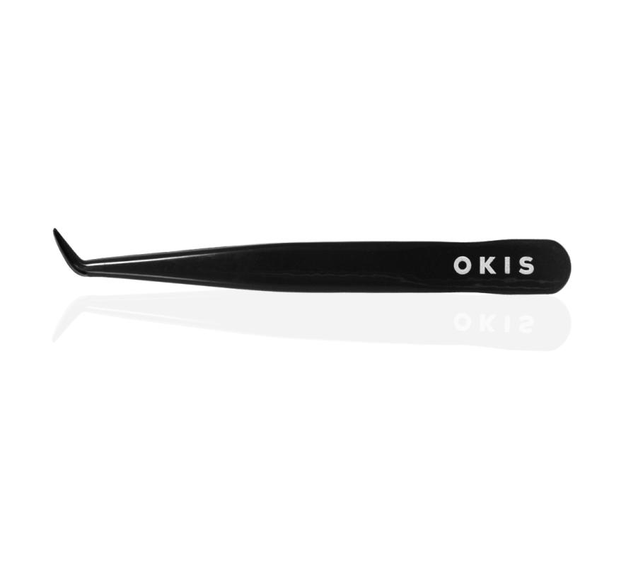 Пинцет OKIS BROW для бровей изогнутый