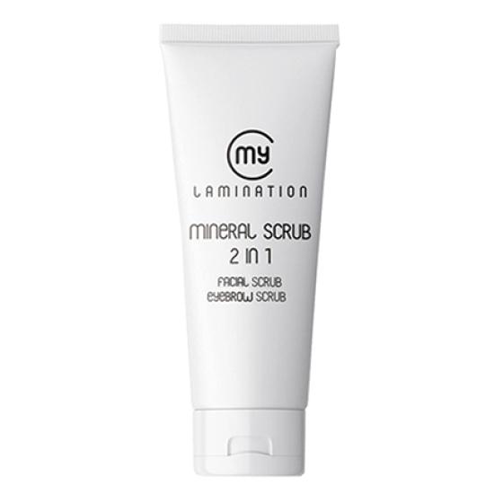 Скраб My Lamination Mineral Scrub 2в1 минеральный для бровей и лица (75 мл)