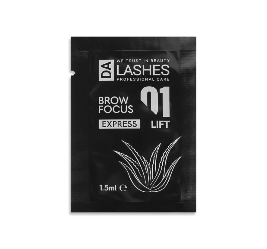 Склад Dalashes Brow Focus Express №1 для ламінування брів у саше (1,5 мл)