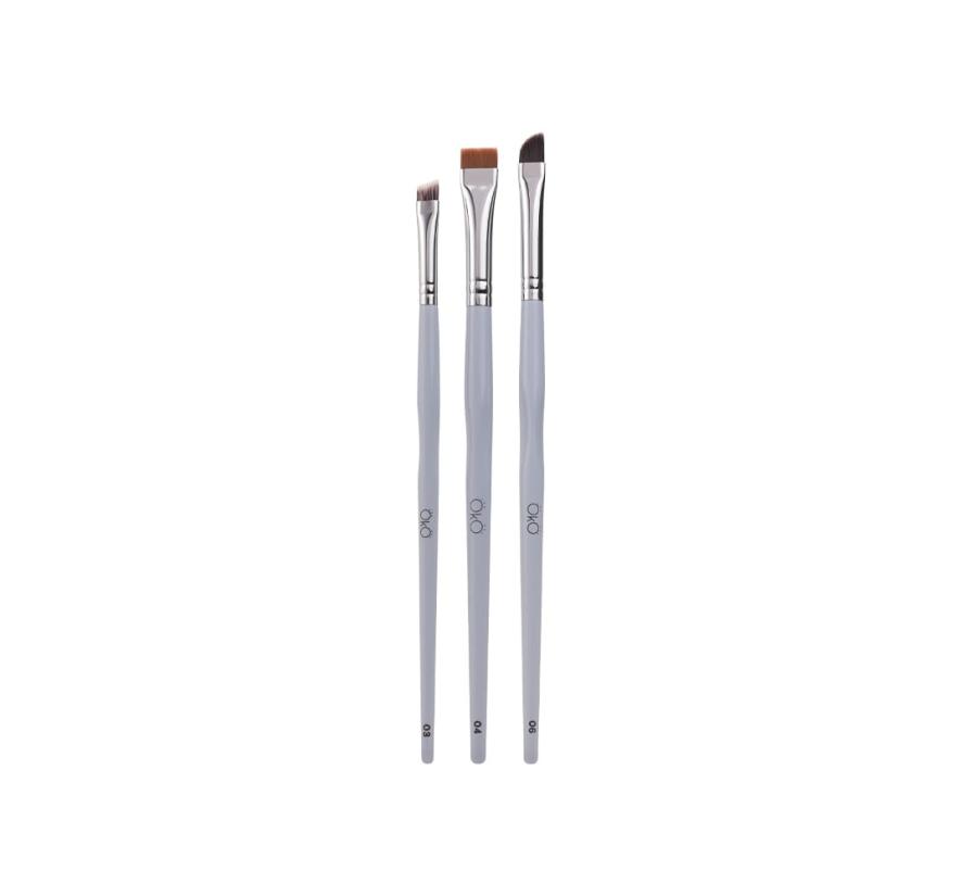 Набір пензлів OkO Flawless Brushes Flawless Brows (3 пензля в наборі)