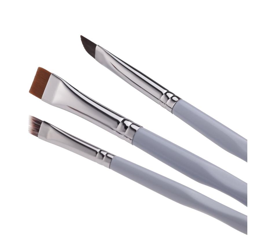 Набір пензлів OkO Flawless Brushes Flawless Brows (3 пензля в наборі)