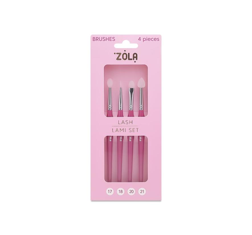 Набор кистей Zola Lami Set для ламинирования ресниц (4 шт)