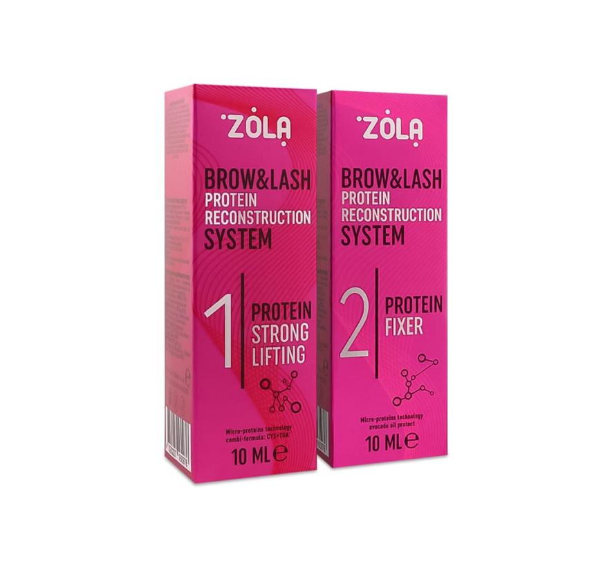 Набір складів Zola Brow&Lash Protein Reconstruction System №1, 2 (2*10 мл)