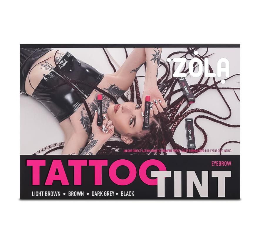 Набір фарби Zola Tattoo Tint для брів та вій (4*15 мл)