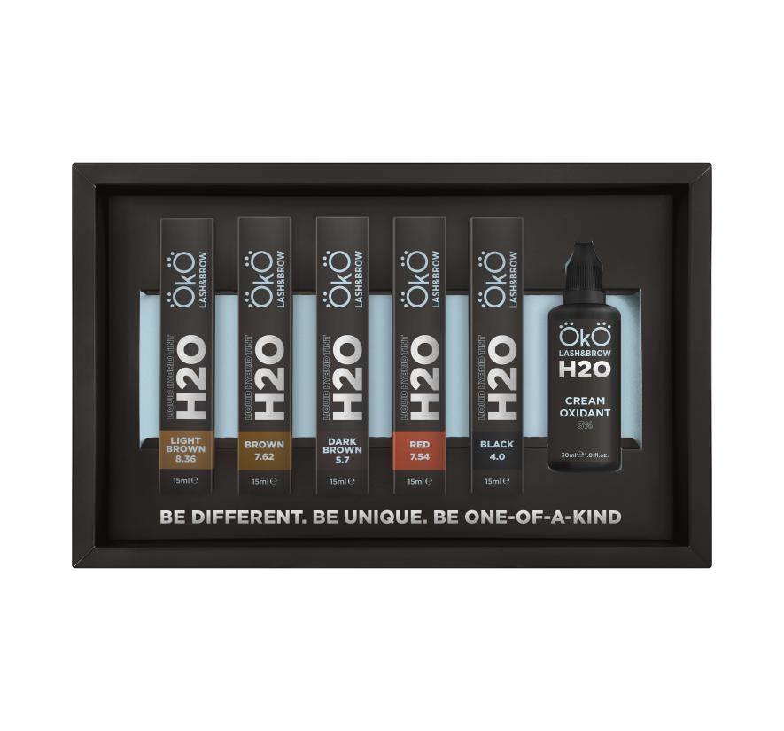 Набір фарби OkO H2O для фарбування брів (6*15 мл)