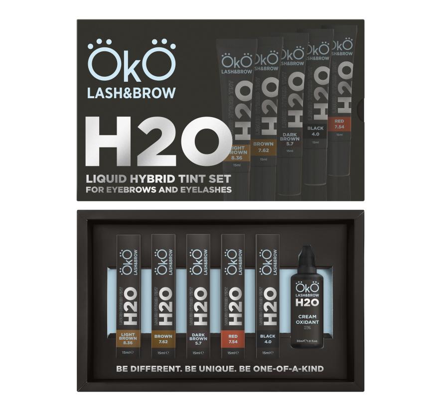 Набір фарби OkO H2O для фарбування брів (6*15 мл)