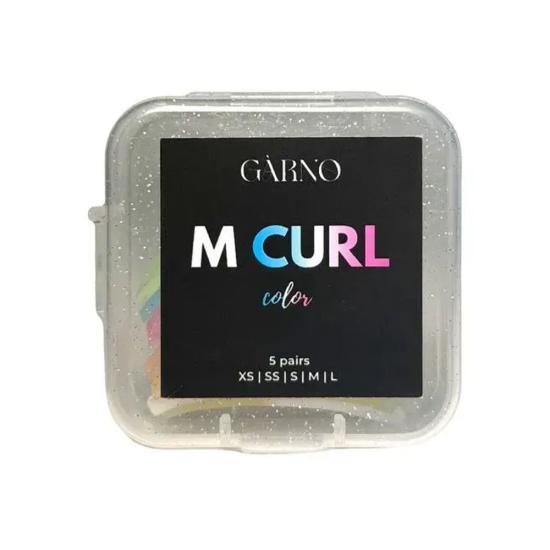 Набор валиков Garno M Curl Color для ламинирования ресниц (5 пар)