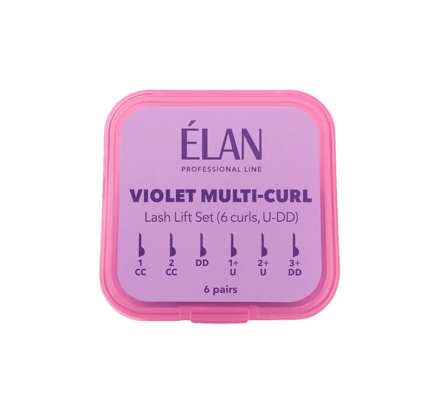 Набір валиків Elan Violet Multi-Curl для ламінування вій (6 пар)