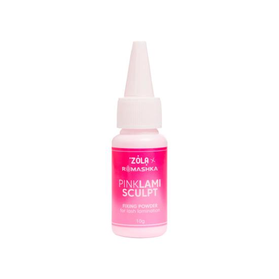 Фиксирующая пудра Zola x Romashka Pink LamiSculpt для ламинирования ресниц (10 г)