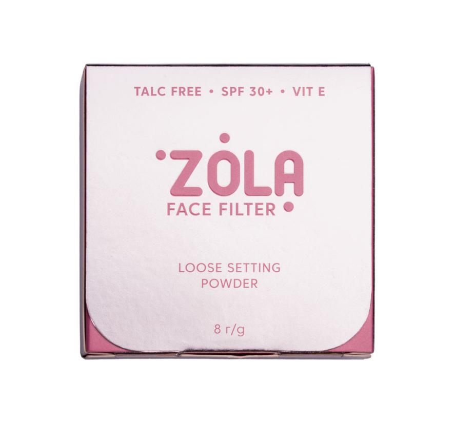 Пудра Zola Face Filter, фиксирующая, рассыпная, для макияжа