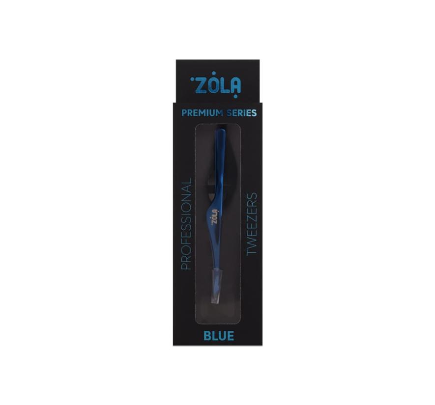 Пинцет Zola Premium для бровей, скошенный