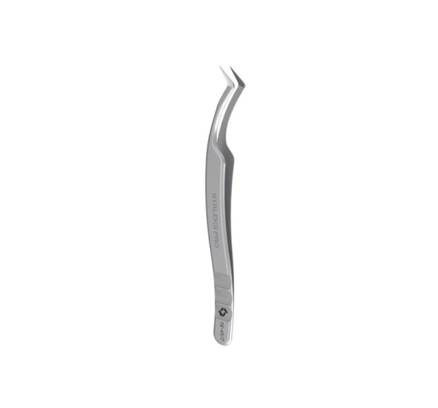 Пинцет Staleks для ресниц Expert  45 Type-2 (L-образный, 40')