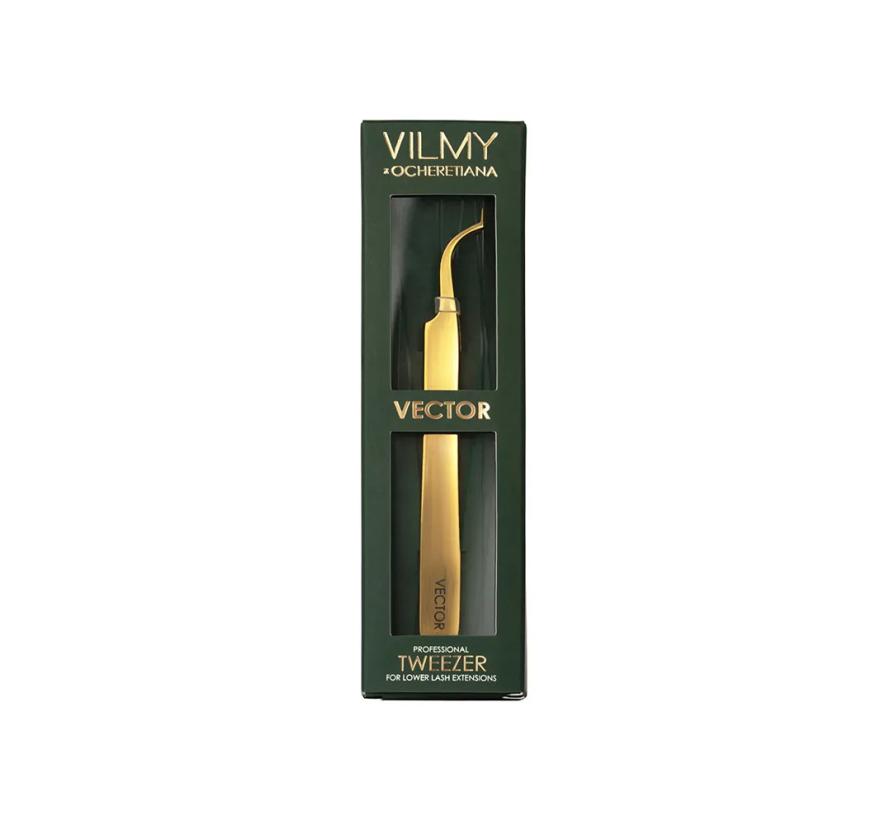 Пинцет Vilmy x Ocheretiana Vector  для нижних ресниц