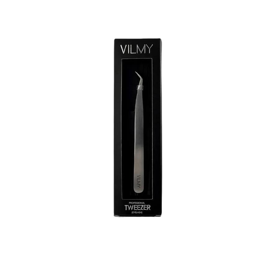 Пинцет Vilmy S-40/2 для ресниц, сапожок