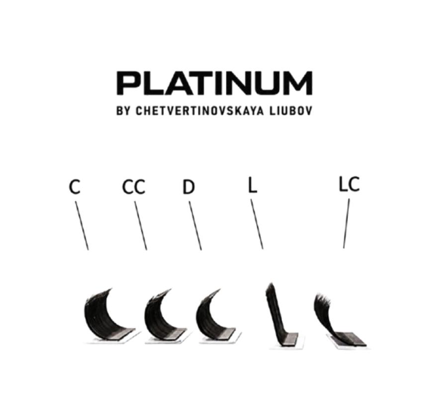 Готовые пучки Platinum Fox для наращивания ресниц, черные