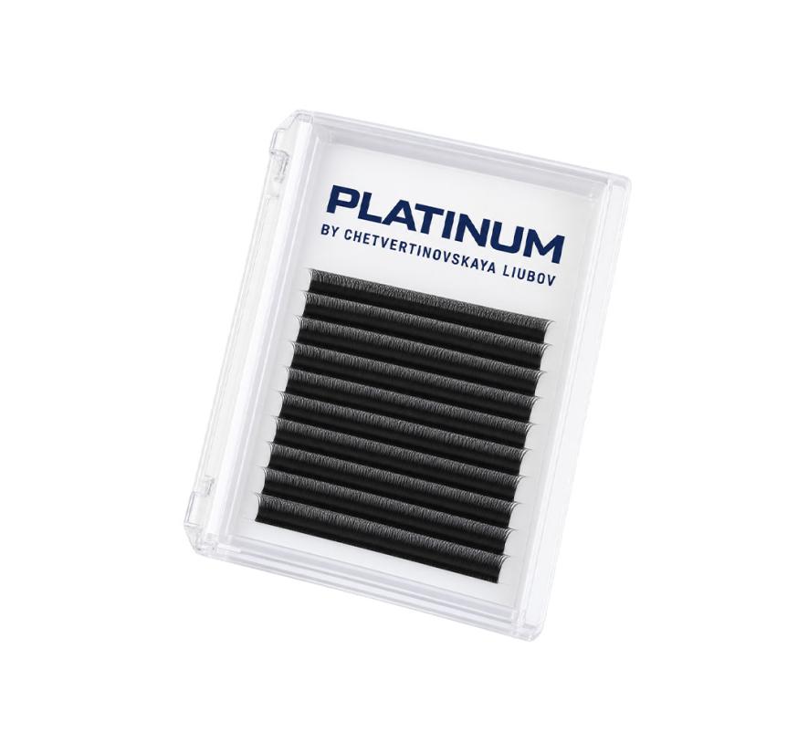 Готовые пучки Platinum U-Shape для наращивания ресниц, черные