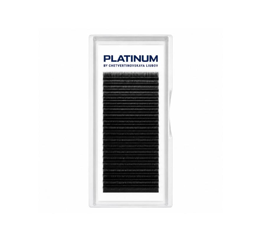 Готовые пучки Platinum W-Shape для наращивания ресниц, черные