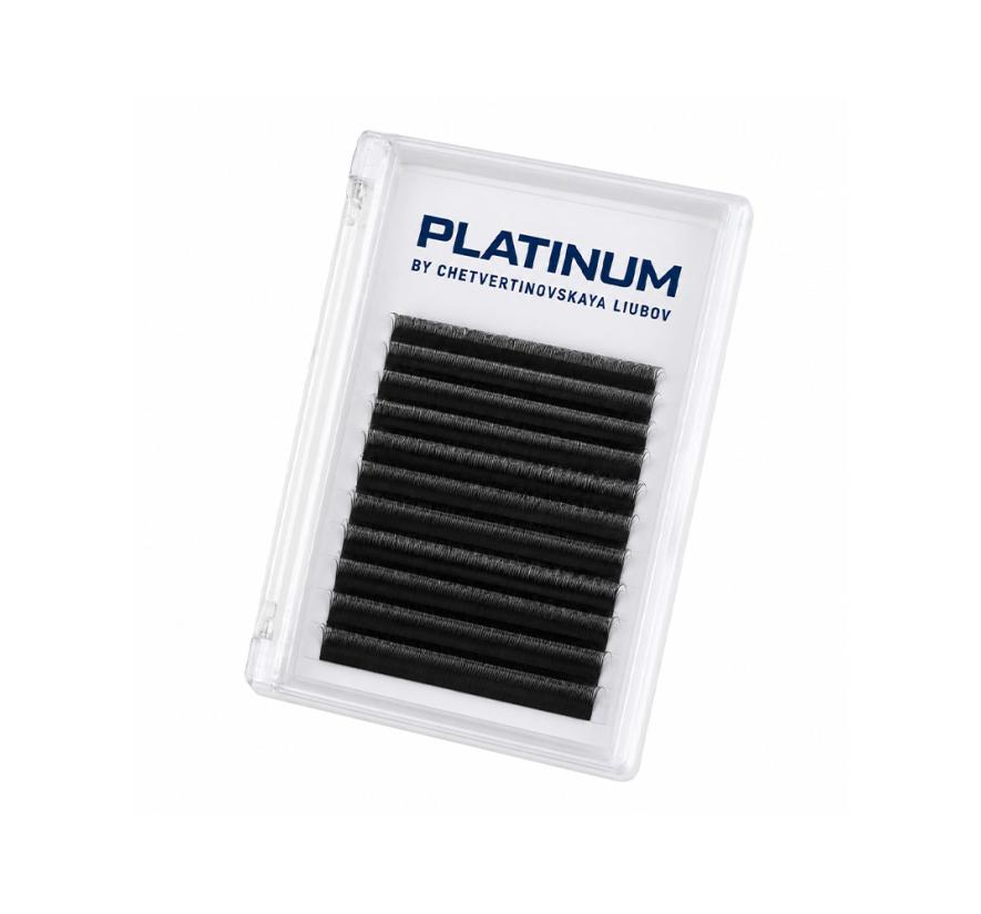 Готовые пучки Platinum W-Shape для наращивания ресниц, черные