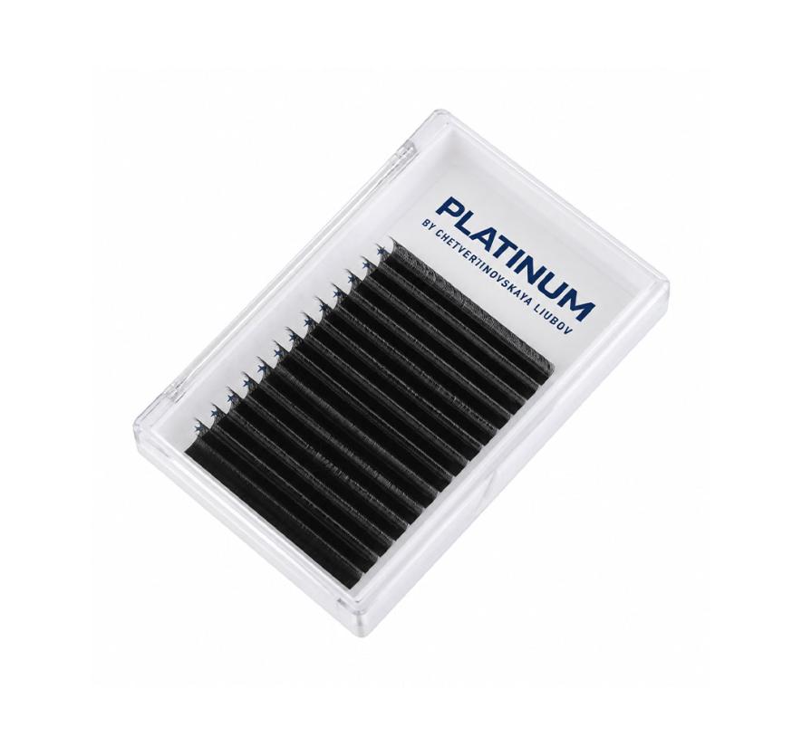 Готовые пучки Platinum W-Shape для наращивания ресниц, черные
