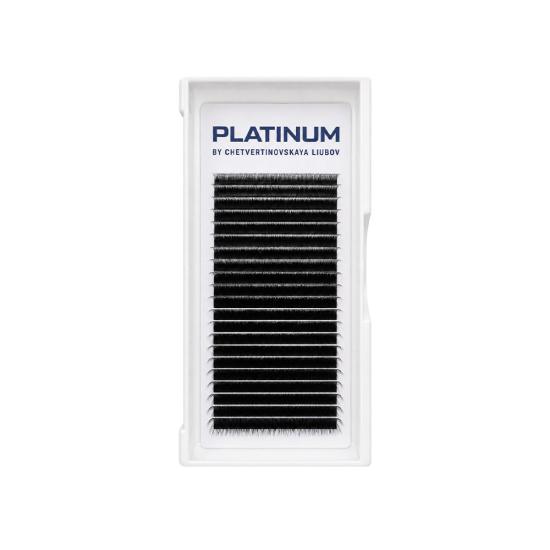 Готовые пучки Platinum YY-Double для наращивания ресниц, черные