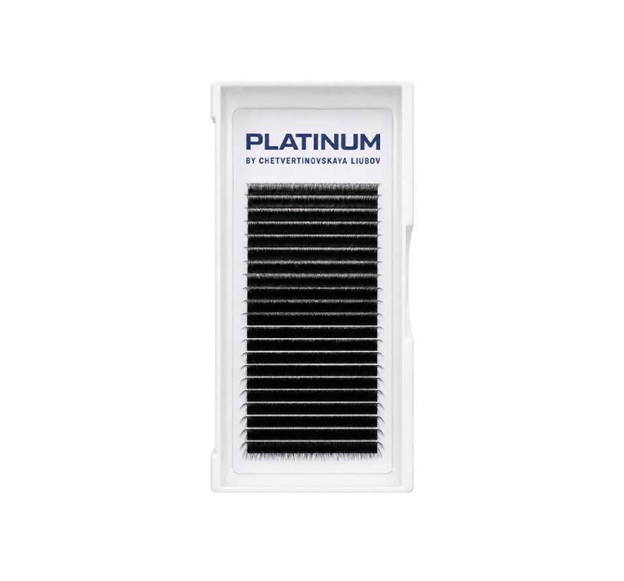 Готовые пучки Platinum YY-Double для наращивания ресниц, черные