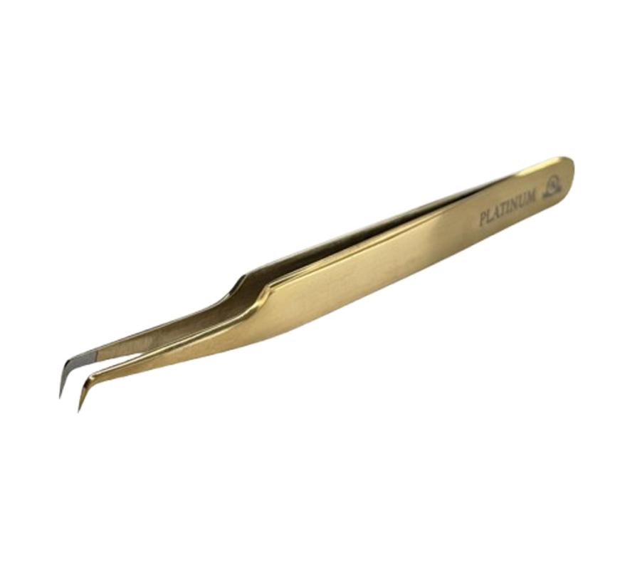 Пинцет Platinum Lazer Plasma, для ресниц, мини L