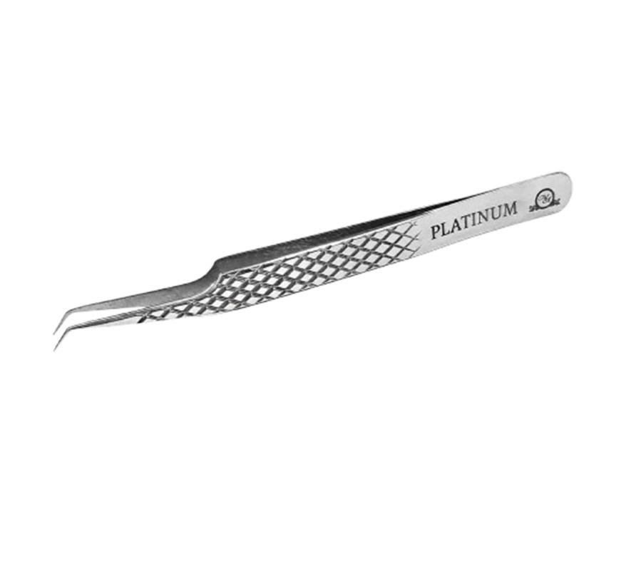 Пинцет Platinum ET 45, для ресниц, L