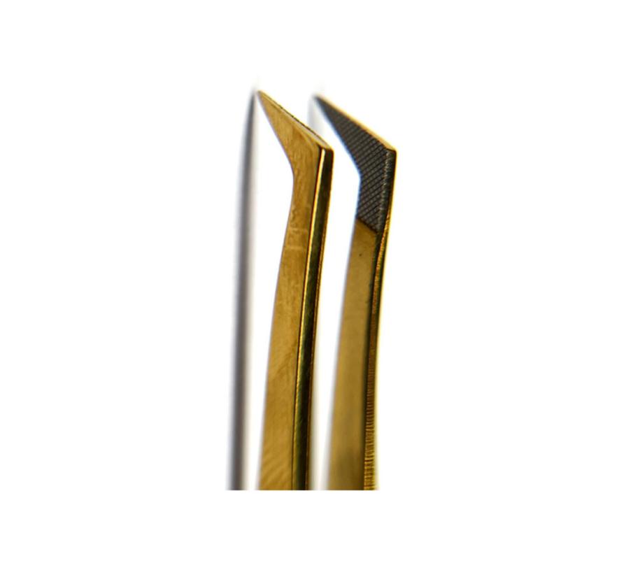 Пинцет Platinum ET 45 mini, для ресниц, L
