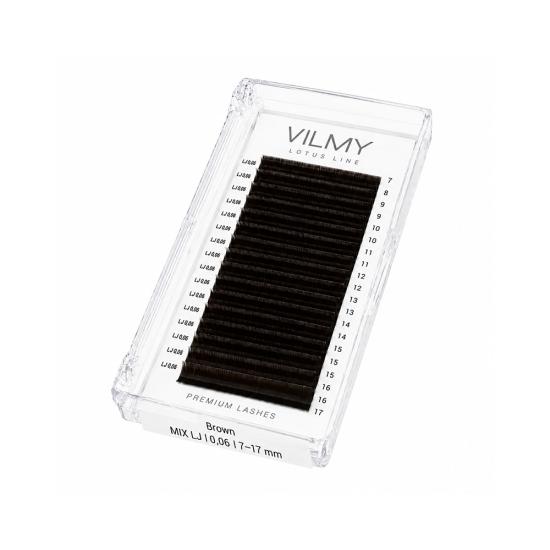 Ресницы Vilmy Lotus Brown, MIX 20 линий