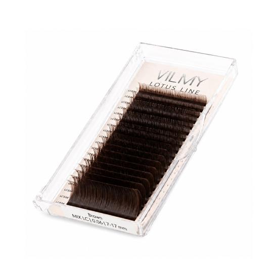 Ресницы Vilmy Lotus Texture Brown, MIX 20 линий