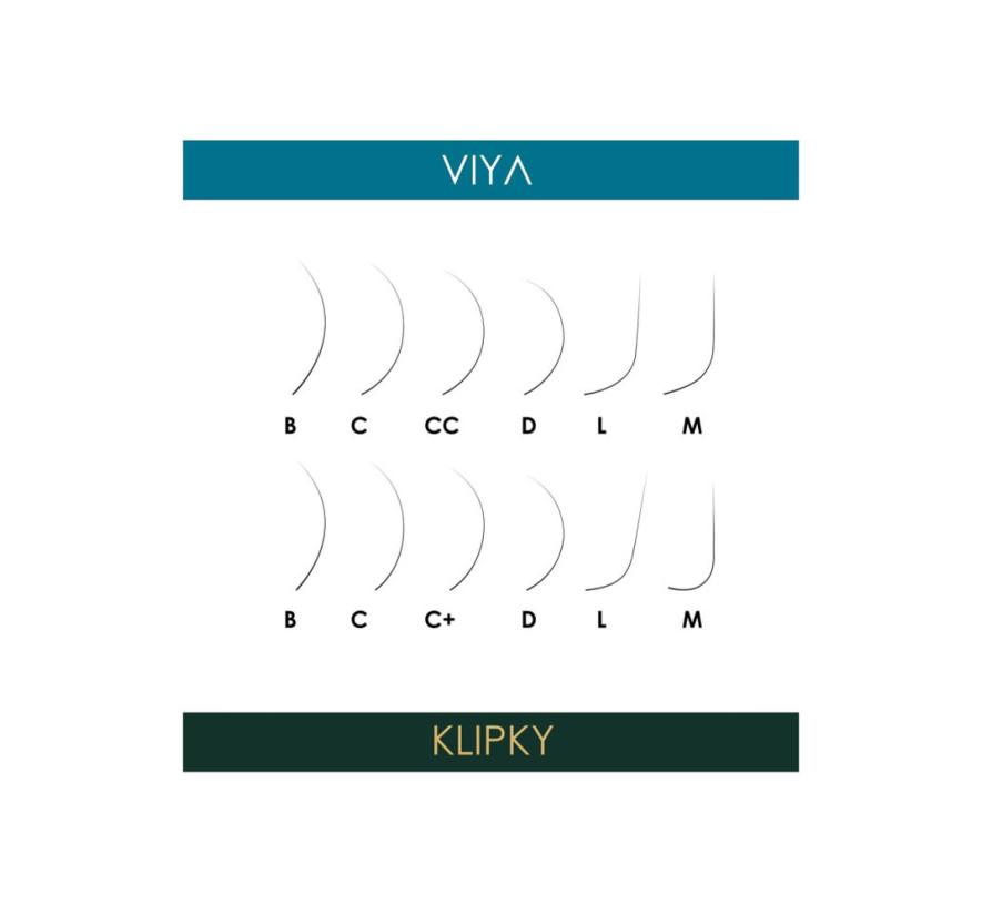Ресницы Vilmy Viya Chocolate, одна длина, 20 линий