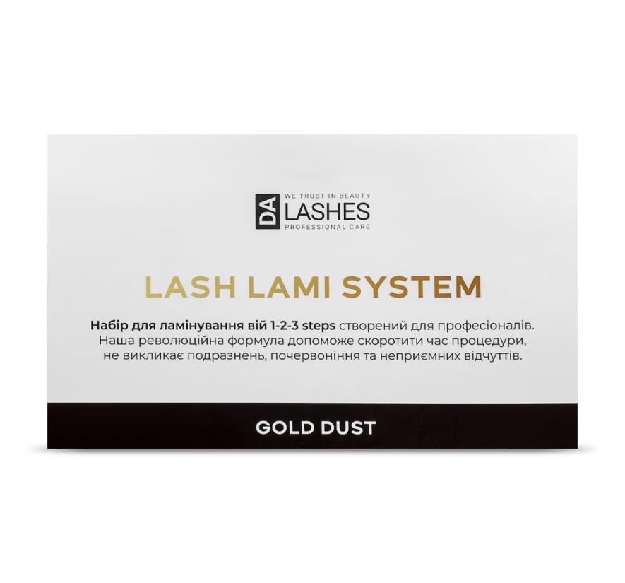Набір складів Dalashes Gold Dust для ламінування вій у саше (3*1,5 мл)