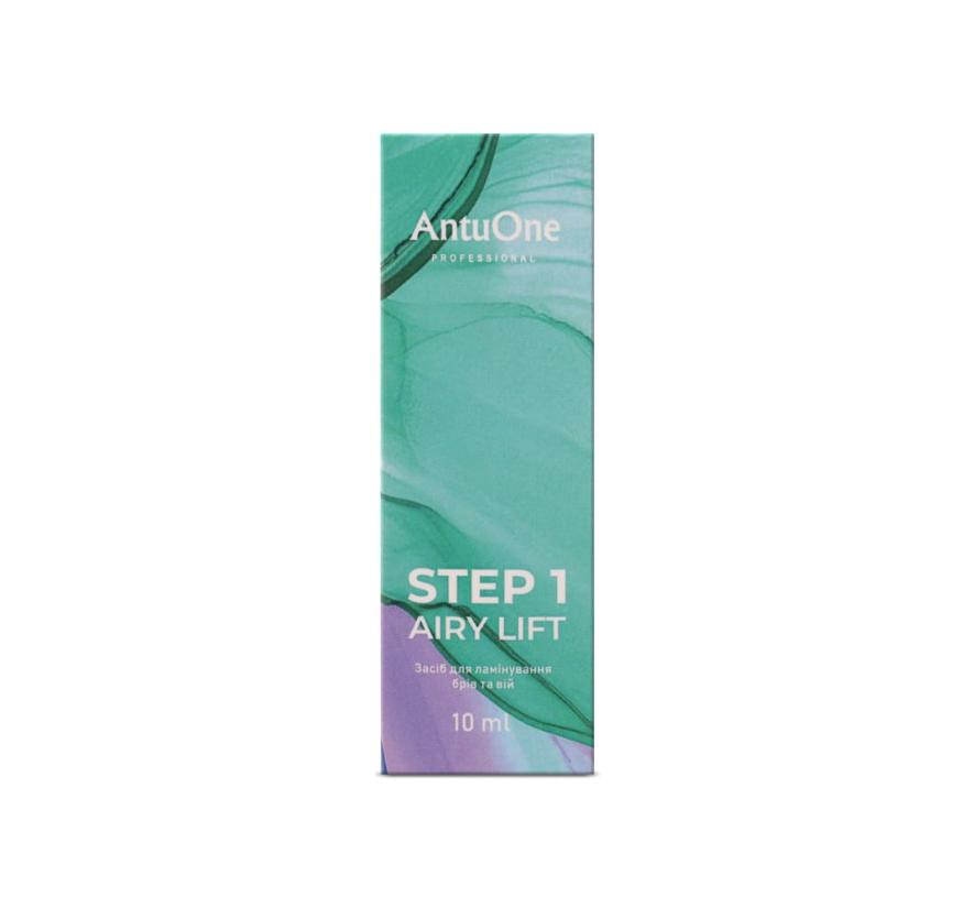 Состав AntuOne Step 1 Boost Airy Lift, для ламинирования бровей и ресниц (10 мл)