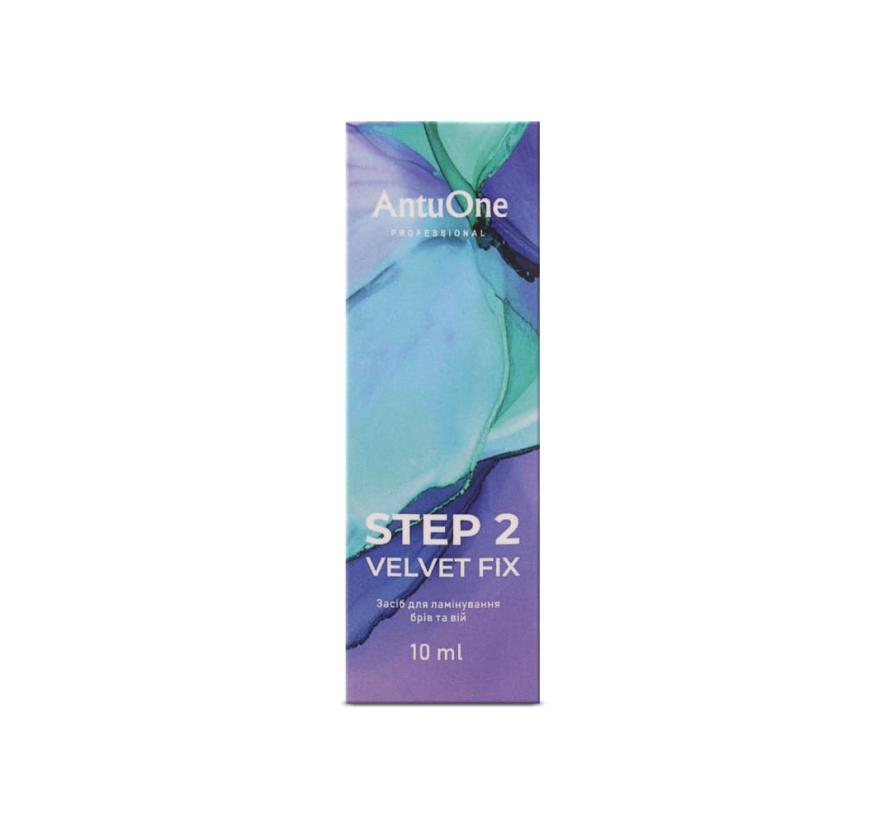Склад AntuOne Step 2 Velvet Fix, для ламінування брів та вій (10 мл)