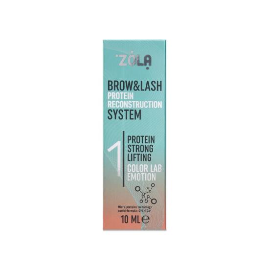 Состав Zola №1 (голубые) Protein Strong Lifting для ламинирования бровей и ресниц (10 мл)