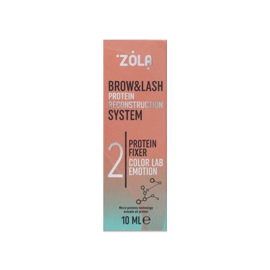 Состав Zola №2 (оранжевые) Protein Fixer для ламинирования бровей и ресниц (10 мл)