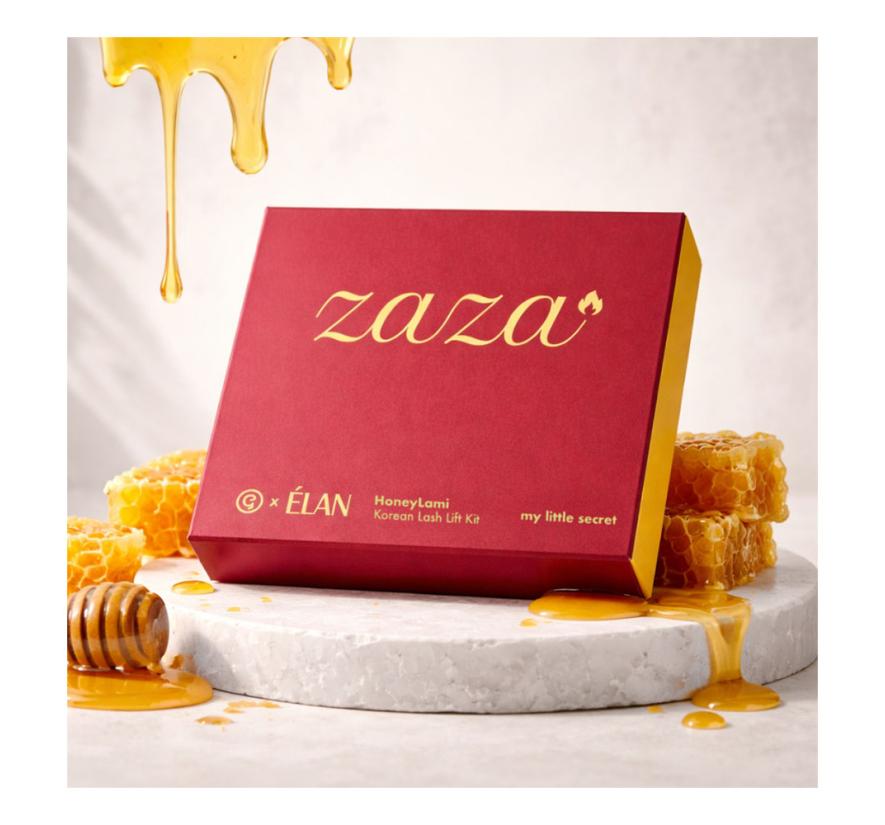 Набор составов Elan x GхBar Zaza HoneyLami для корейского ламинирования ресниц и бровей