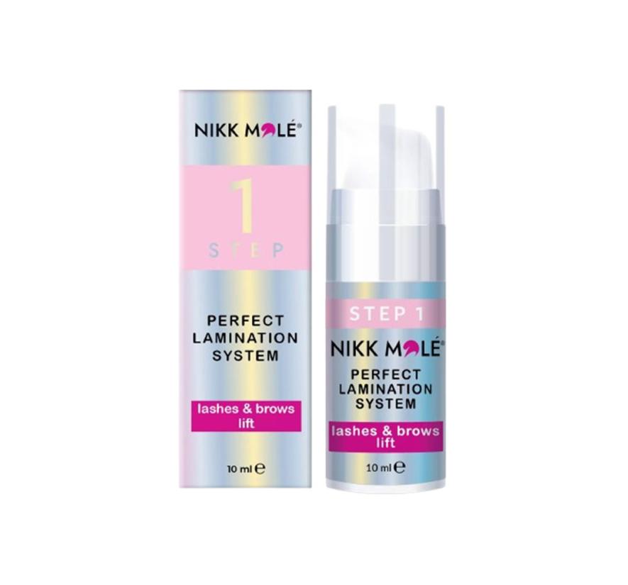 Набор составов Nikk Mole Perfect lamination №1,2, для ламинирования бровей и ресниц (10 мл)