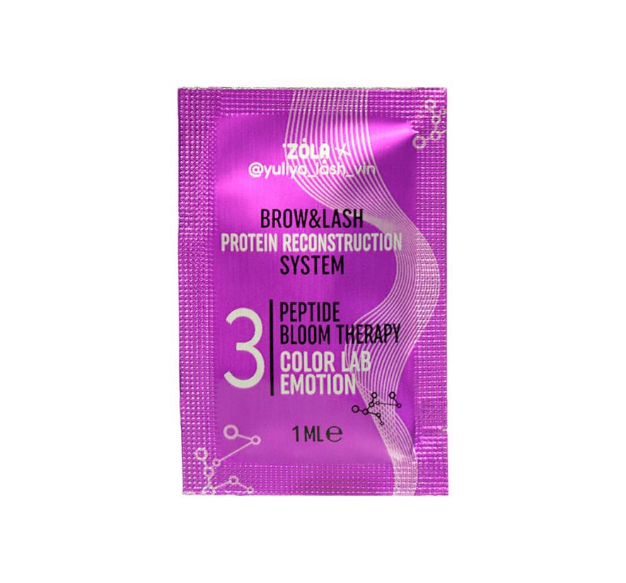 Набор составов Zola x Yuliya Lash Vin №3 Peptide Bloom Therapy, для ламинирования бровей и ресниц (3х1 мл)