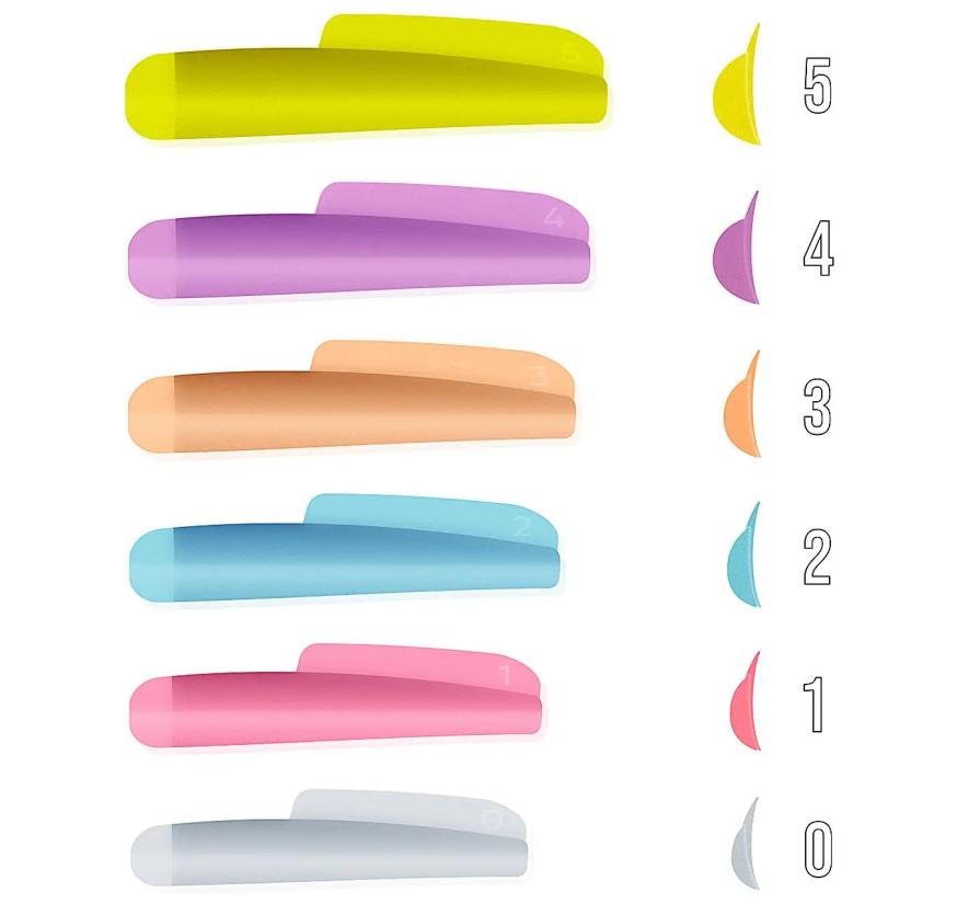 Набор валиков Sinart Silicone curlers для ламинирования ресниц (6 пар)