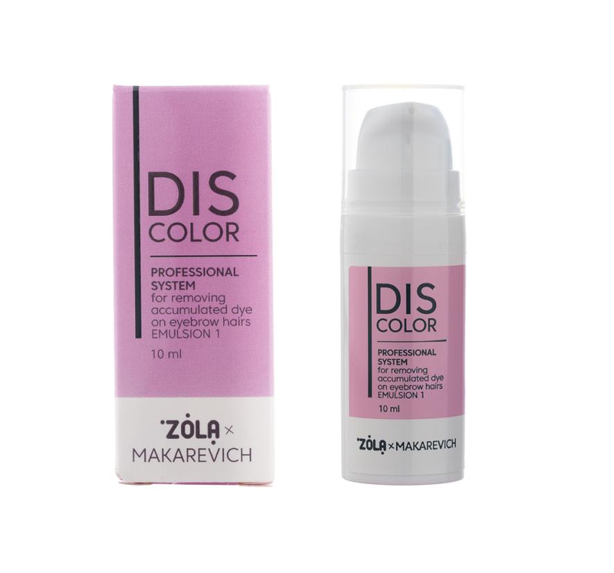 Система ZOLA x Makarevich Discolor Emulsion 1 для видалення барвника з брів (10 мл)