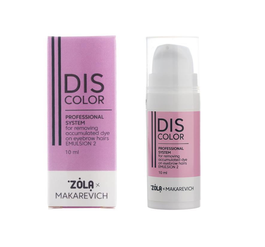 Система ZOLA x Makarevich Discolor Emulsion 2 для видалення барвника з брів (10 мл)