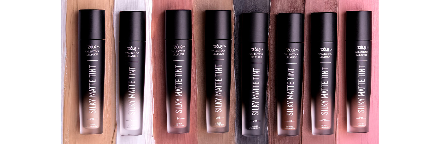 Тени Zola x Valentina Lelyukh Silky Matte Tint для век, жидкие